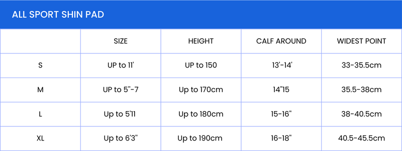 ALL SPORT SHIN PAD